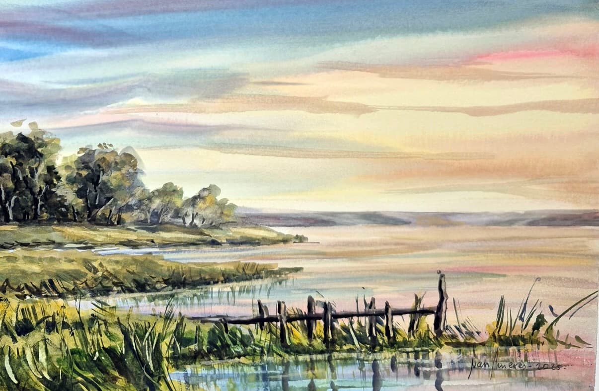 A painting by Juan Mieres